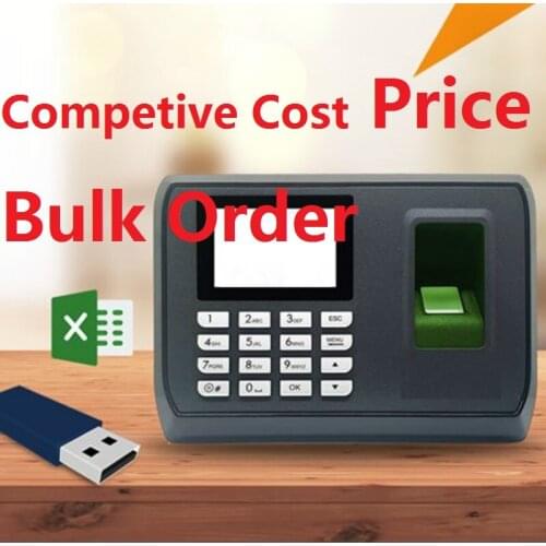 Factory Ready Stock Free Software OEM OBM TFT Color Screen 2.4 inch 1000 User Fingerprint Biometric Time Attendance wth USB SSR