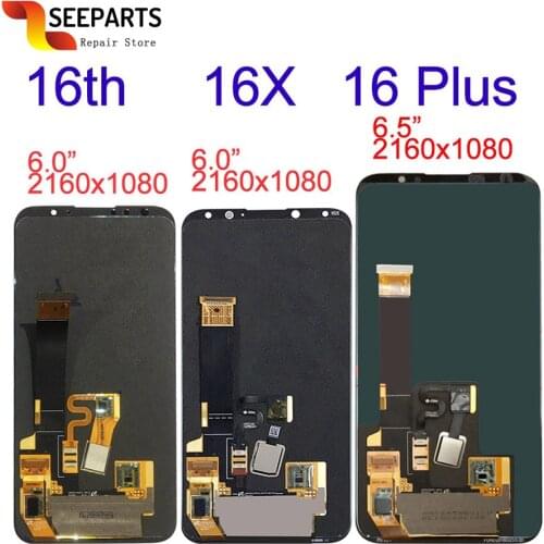 Meizu 16 LCD Display Touch Screen Digitizer Assembly 16th M882Q M8821H M872Q M872H For Meizu 16 Plus LCD 16X Screen Replacement