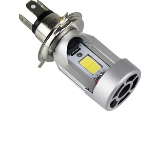 1Pcs New H4 Headlights 2000LM LED COB Motorcycle High/Low Beam Bulb DC12V 20W Motorbike Headlamp