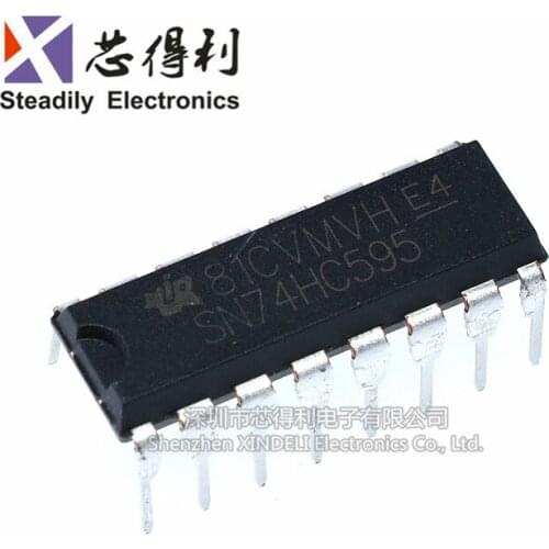 10pcs/lot New 74HC595 74hc595n Sn74hc595n Dip-16 Logic-Shift Register