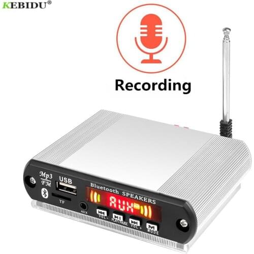 2*3W/2*15W Amplifier Recording Bluetooth Receiver Car Kit MP3 Player Decoder Board Color Screen FM Radio TF USB 3.5 Mm AUX Audio
