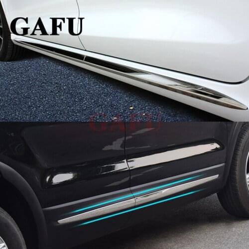 Chrome Orginal Body Side Garnish Moulding Trim For FIAT 500x Car-styling Accessories 4 PCS