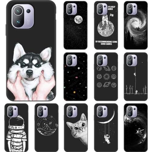 Poco F2 F3 M3 Pro X3 NFC Space Moon Case For Xiaomi Mi 11 Lite Case Soft Silicon Back Cover For Xiaomi Mi 11 Pro Funda Mi11 Lite