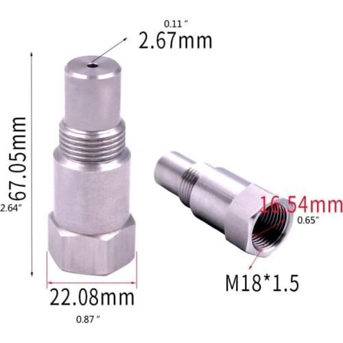Oxygen Sensor Angled Extender Spacer Bung Extension Internal Thread M18 X 1.5 Compatible with Motorcycles Racing Cars