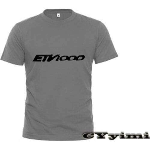 For Aprilia CAPONORD ETV1000 T Shirt Men New LOGO T-shirt 100% Cotton Summer Short Sleeve Round Neck Tees Male