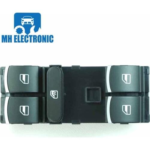 MH Electronic ELECTRIC CHROME WINDOW SWITCH BUTTON 5ND 959 857 5ND959857 For VW Jetta Golf MK5 MK6 GTI Rabbit Passat B6 3C