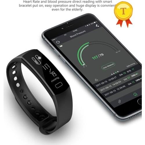 Accurate heart rate monitor Blood Pressure Fitness Tracker Smart bracelet remote camera smart band sport band for ios android