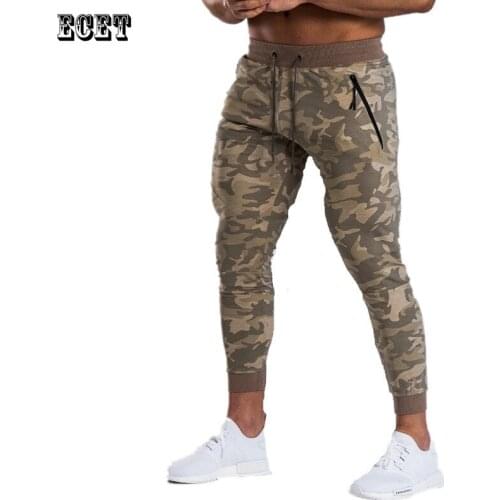 Cotton Mens Trousers Outdoor Workout Casual Pants Joggers Fitness Sports Pants Camouflage Trousers Fashion Mens Clothing