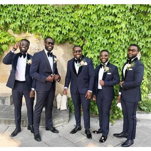 Classic Wedding Mens Coat Pants Suits Casual 2 Pieces Shawl Lapel Formal Party Custom Made Groomsmen Tuxedos Blazer