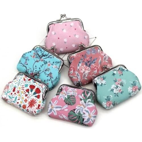 Coin purse Women Lady Cute Retro Vintage Flower Small Wallet Hasp Purse money card phone holder purses Carteira