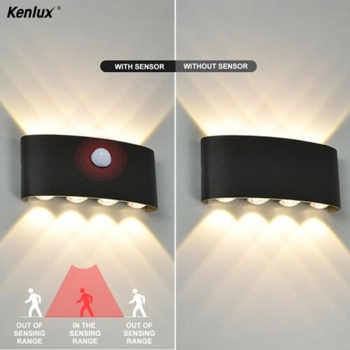Kenlux Nordic Wall Lamp Led Aluminum Outdoor Indoor Ip65 Up Down Led wall light For Home Stairs Bedroom Bedside Bathroom Light