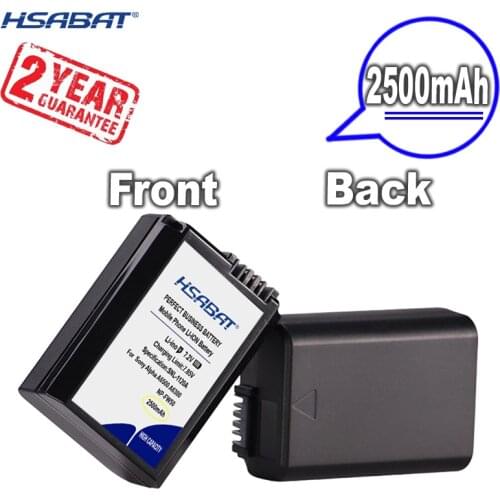 New Arrival [ HSABAT ] 2500mAh NP-FW50 Replacement Battery for Sony Alpha a6500 a6300 a7 7R a7R a7R II a7II NEX-3 NEX-3N NEX-5