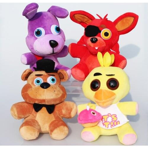 25cm 10inch Five Nights At Freddys Toy 4 FNAF Freddy Fazbear Bear bonnie foxy stuffed animals Plush Toys Doll