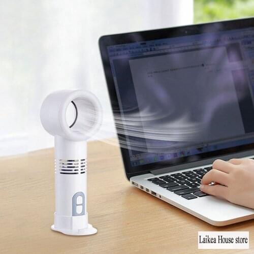 Small Fan Mini Handheld Portable USB Live Selfie Beauty Mobile Phone Bracket Fill Light Leafless Three Stalls Lasting power