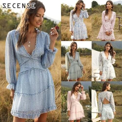 SECENSE Open Summer Dresses