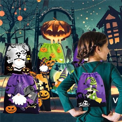 Halloween Bag Jewelry Packaging Gift Candy Wedding Party Goodie Packing Favors Pouches Drawable Bags Present Sweets Pouches