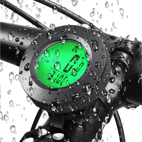 Tricolor Backlight Bike Speed Meter Digital Bike Computer Waterproof Sports Sensors Bicycle Computer Speedometer Cycling Clock