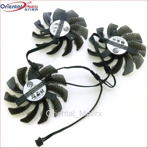 PLD08010S12HH PLD08010S12H DC12V 75mm Fan For Gigabyte GTX1050 1060 1070 1080 G1 N950OC N960G1 N970 Graphics Card Cooling Fan