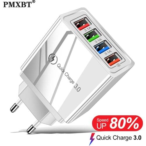 Quick Charge QC 3.0 4.0 Multi Port USB Charger For iPhone 11 Huawei Samsung QC3.0 Fast Charging EU US Plug Wall Charger Adapter