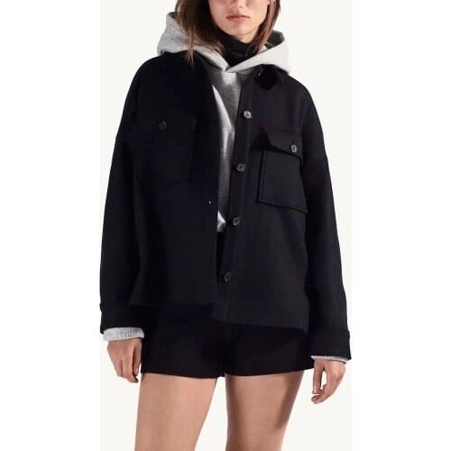 Fad New Fall Winter Women Jacket Oversized Thicken Warm Black Woman Coat Vogue High Street Outfits Tops