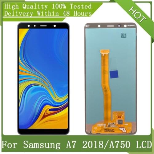 6.0” Super AMOLED For Samsung Galaxy A7 2018 A750 SM-A750F A750F A750G LCD display Touch Screen Digitizer Assembly Replacement