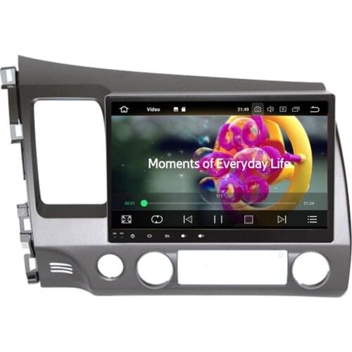 10.1 Inch 4GB+32GB Android 8.0 IPS Screen Car Radio GPS Head Unit For Honda Civic Left Hand Drive 2006-2011 Bluetooth Wifi DAB