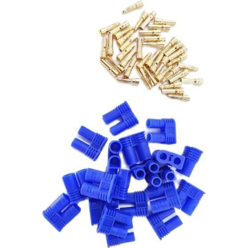 10 pairs 20 pcs EC2 EC3 EC5 male female gold plated battery connector plug for rc plane truck boat