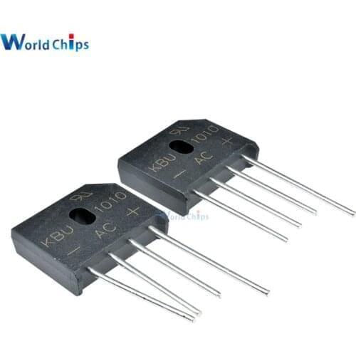 10PCS/LOT KBU1010 KBU-1010 10A 1000V ZIP Diode Bridge Rectifier Diode new and original IC