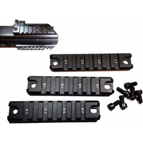 3pcs 6 Slots 20mm Weaver Picatinny Rail Base Adapter Mount for Rifle Hunting