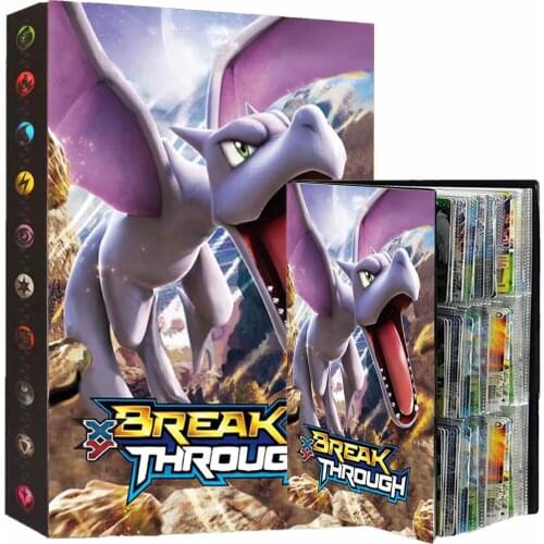 432 Cards Pokemon Album Book Game Map Collection Card Holder Anime 9 Pocket Binder Folder Top Loaded List Toys Gift For Kids