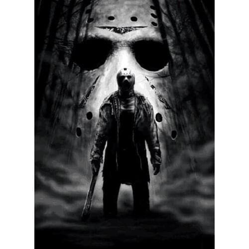 Diamond Embroidery IT Horror Movie Halloween Mask Killer 5D DIY Diamond Painting Cross Stitch Craft Kits Mosaic Home Decor Gift