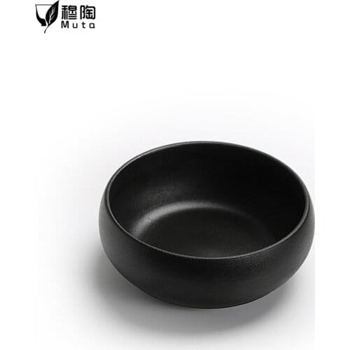 Large Ceramic Tea Basin Cup Wash Handmade Vintage Coarse Pottery Washed Tea Basin Tea Slag Bucket Water Tea Set Accessorieswash