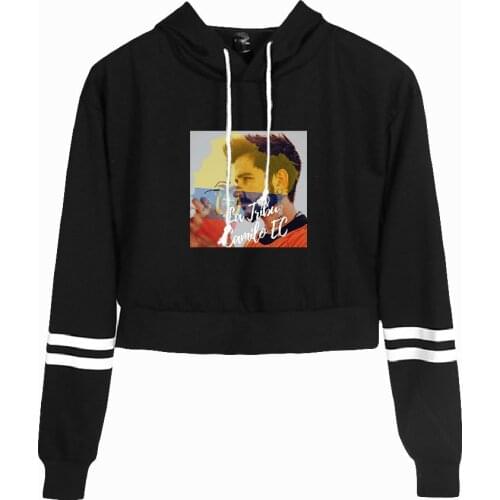 Camilo Echeverry Fashion Crop Hoodies Women Hooded Pullover Crop Top Hot Sale Casual Streetwear Clothes