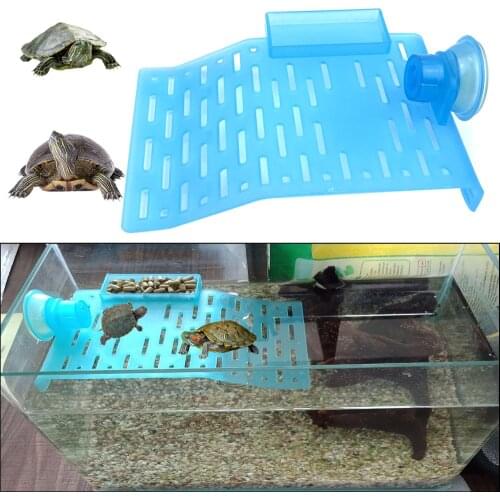 Pet Turtle Floating Island Suction Cup Decoration Accessories Plastic Rest Balcony Tortoise Aquarium Reptile Sports Floor Wharf