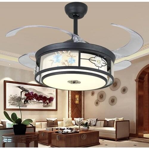 DLMH Modern Ceiling Fan Lights With Invisible Fan Blade Remote Control Home Decorative For Living Room Bedroom Restaurant