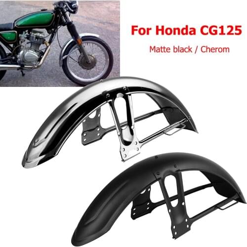 For Honda CG125 Matte Black Chrome Motorcycle Front Mudflap Sand Splash Guard Mudguard Mud Flap For Fender