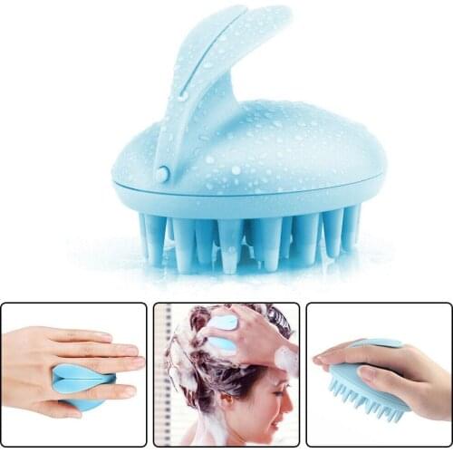 Electric Silicone Head Body Scalp Brush Bath Spa Slimming Soft Brush Head Body Massage Tooth Styling Comb 1Pcs