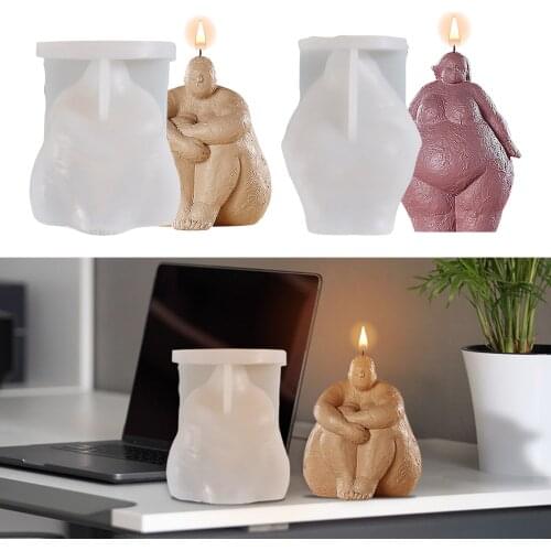 Nordic Female Body Candle Making Mold Silicone Handmade Aromatherapy Wax Soap Mould DIY Tool