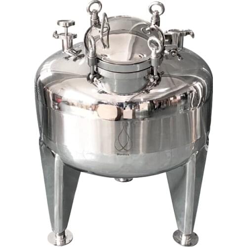 200L Pot, Boiler, Tank, Fermenter . Distillation, Rectification, Sanitary Steel 304. Working pressure 2Bar