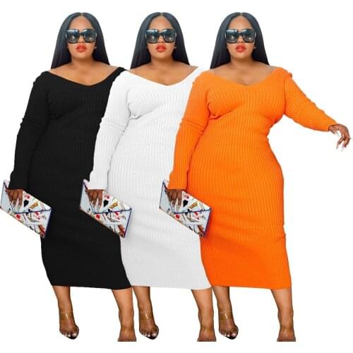 Модные трикотажные платья LeFifino China At AliExpress