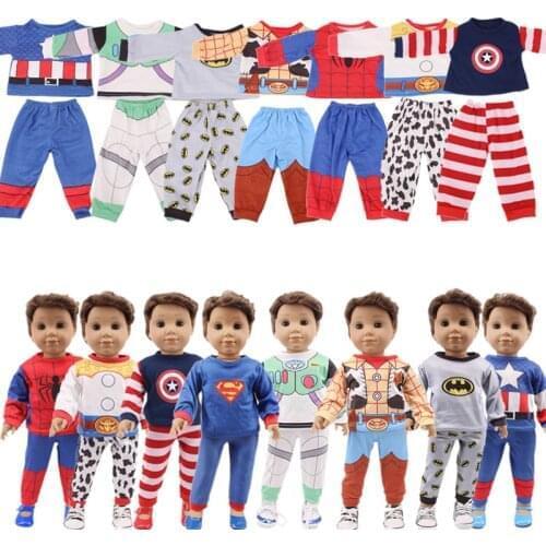 Autumn New T-Shirt Suit Series Fit 43cm Reborn Baby Doll And 18 Inch American Doll Clothes, Our Generation , Childrens Gifts