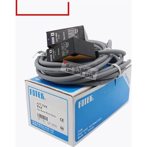 Original authentic Taiwan FOTEK on-beam photoelectric switch A3T-3MX AC and DC universal induction distance 3M voltage 20-260VAC