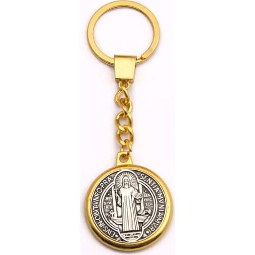 Religious Key Ring Jewelry Bag Pendant Car Souvenirs Gift for Women Men High Quality and New Christian Jesus Cross Keychai