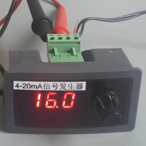 Control valve control of current source PLC for 0-20mA 4-20mA signal generator