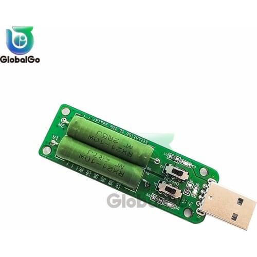 USB Discharge Load Device Aging Test Charger Power Bank With Mobile Power Indicator Display Status 3A/2A/1A Discharge