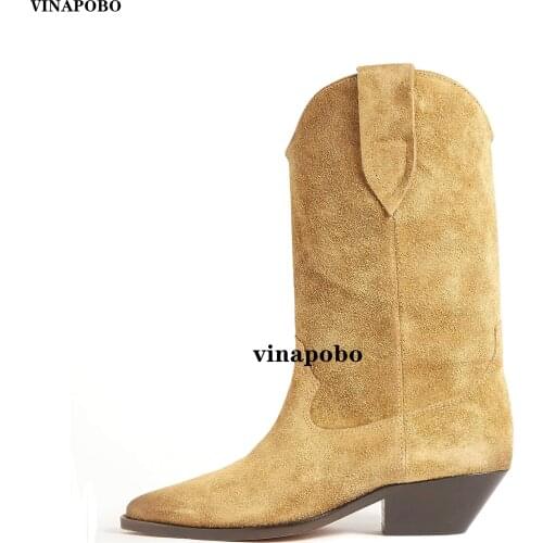 Vinapobo Womens Boots Autumn Winter Fashion Flat Boots Ladies Shoes Woman Leather Sexy Ankle Boots For Women Zipper Botas Mujer