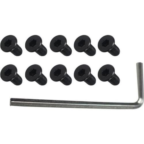 10Pcs Scooter Handlebar Front Fork Tube Screws with Hexagon Handle Replacement Parts Kits for M365 Ninebot Es2