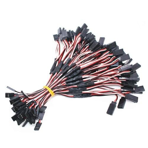 10Pcs Y Type 30cm 3Ways 60 Core Filaments DuPont Wire Extension Leads For Airplane Model Steering Serve Motor Black-Red-White