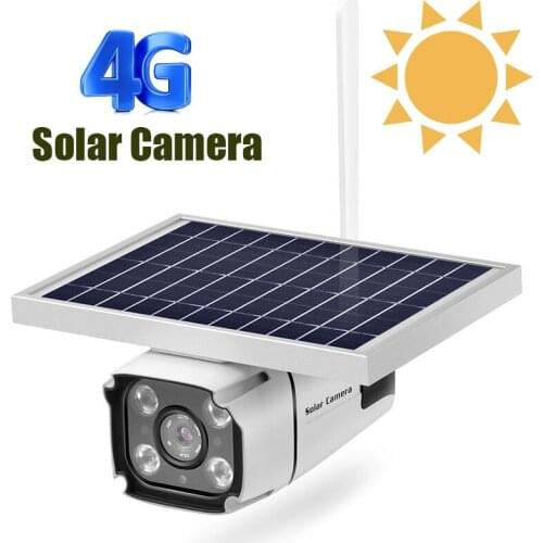 1080P Solar IP Camera Wireless Wi-fi Security Surveillance Waterproof Outdoor Camera IR Night Vision Solar Power Bullet Camera
