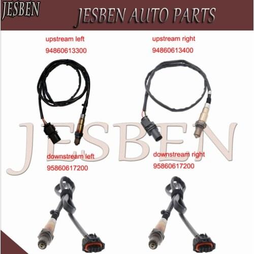 4pcs 94860613400 94860613300 95860617200 Front & Rear Lambda Probe O2 Oxygen Sensor fit for PORSCHE CAYENNE 4.8 S GTS 2010-2018